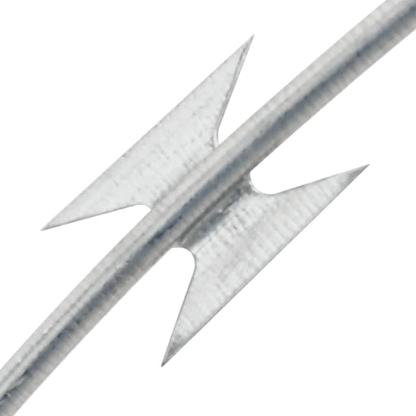 BTO-22 Concertina Razor Wire with Clips Galvanized Steel 60 m