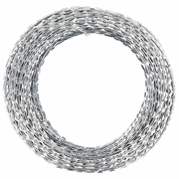 BTO-22 Concertina Razor Wire with Clips Galvanized Steel 150 m
