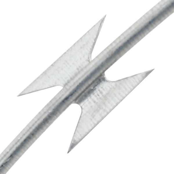 BTO-22 Concertina Razor Wire with Clips Galvanized Steel 150 m