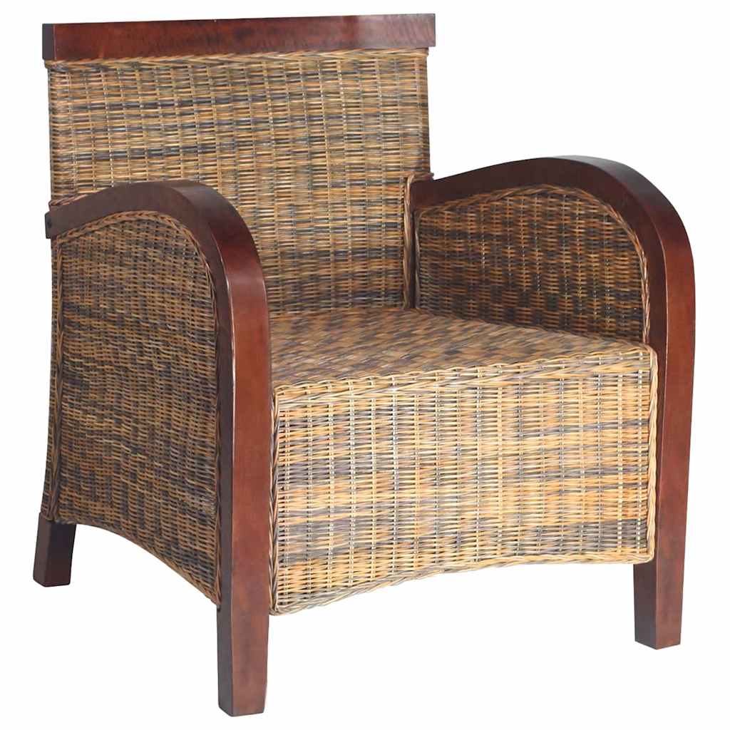 vidaXL Hand-woven Rattan Armchair
