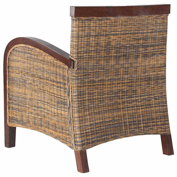vidaXL Hand-woven Rattan Armchair