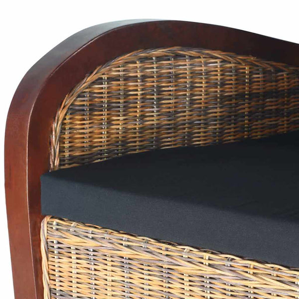 vidaXL Hand-woven Rattan Armchair