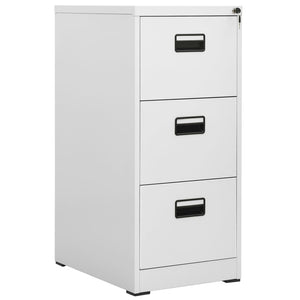 vidaXL Filing Cabinet Light Gray 46x62x102.5 cm Steel