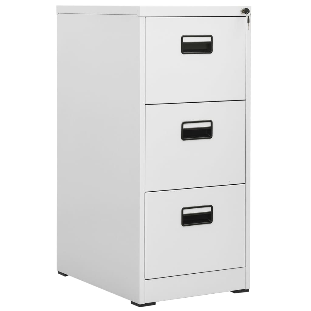 vidaXL Filing Cabinet Light Gray 46x62x102.5 cm Steel