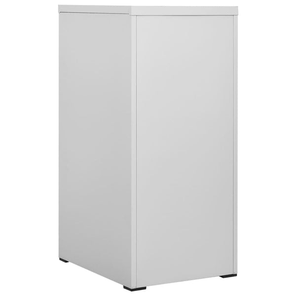 vidaXL Filing Cabinet Light Gray 46x62x102.5 cm Steel