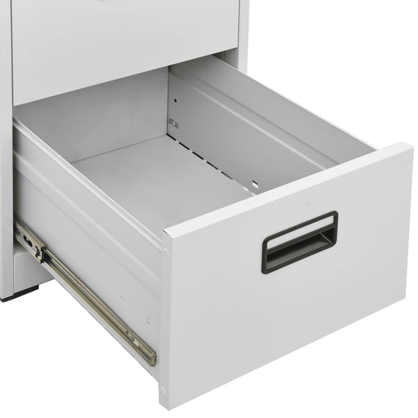 vidaXL Filing Cabinet Light Gray 46x62x102.5 cm Steel