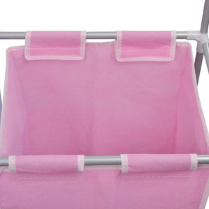 2-Compartment Laundry Hamper with Drying Rack