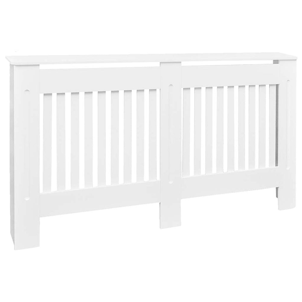Wood Radiator Cover Radiator Casing 152 cm, white