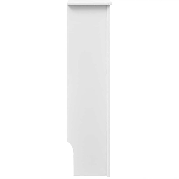 Wood Radiator Cover Radiator Casing 152 cm, white