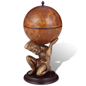 vidaXL Globe Bar Atlas 42x42x85 cm