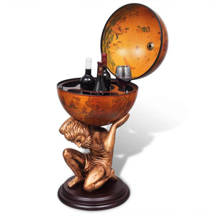 vidaXL Globe Bar Atlas 42x42x85 cm