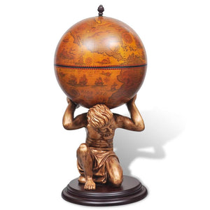 vidaXL Globe Bar Atlas 42x42x85 cm