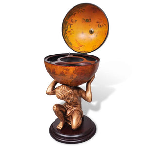 vidaXL Globe Bar Atlas 42x42x85 cm