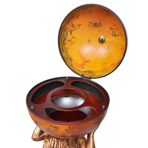 vidaXL Globe Bar Atlas 42x42x85 cm