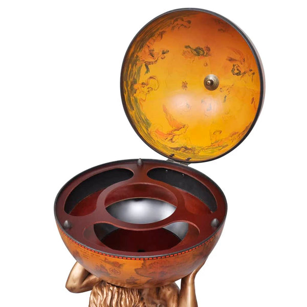 vidaXL Globe Bar Atlas 42x42x85 cm