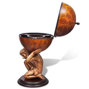 vidaXL Globe Bar Atlas 42x42x85 cm