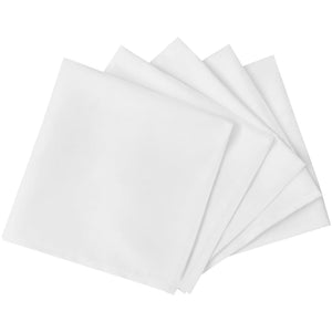 10 Dinner Dinner Napkins White 50 x 50 cm