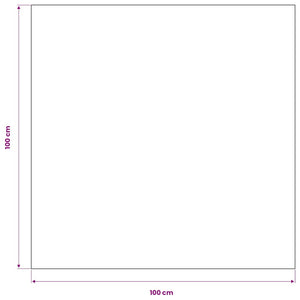5 White Tablecloths 100 x 100 cm