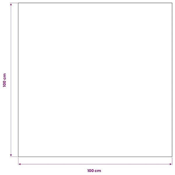 5 White Tablecloths 100 x 100 cm