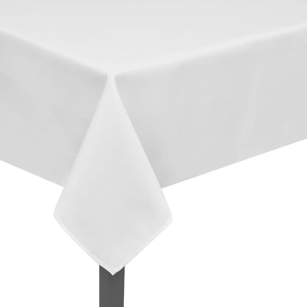 5 white tablecloths 170 x 130 cm