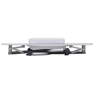 Folding Manicure Table with Wheels White