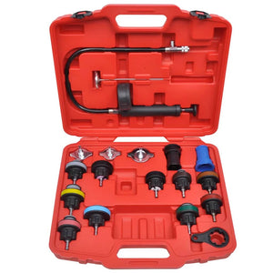 18-piece radiator pressure tester
