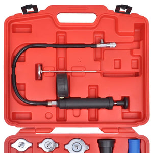 18-piece radiator pressure tester