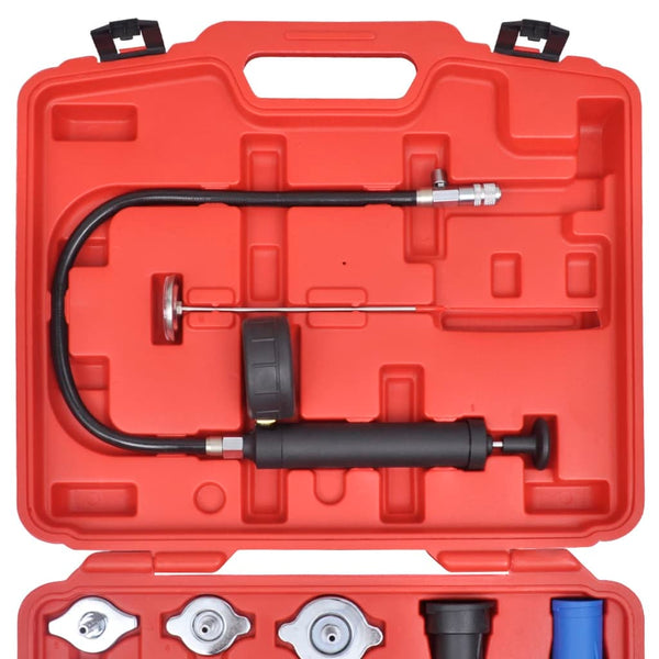 18-piece radiator pressure tester