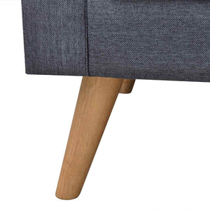 vidaXL 3-Seater Sofa Fabric Dark Grey