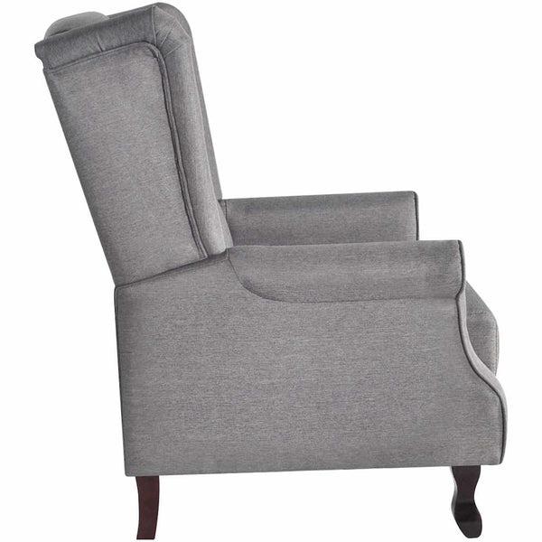 vidaXL Armchair Grey Fabric