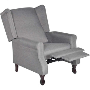 vidaXL Armchair Grey Fabric