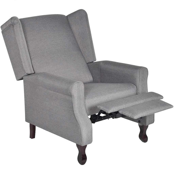 vidaXL Armchair Grey Fabric