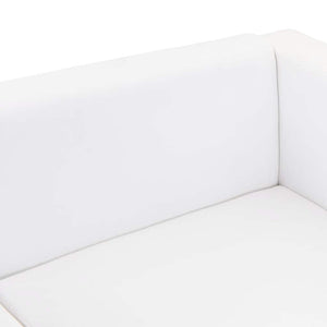 vidaXL 3-Seater Sofa Artificial Leather White