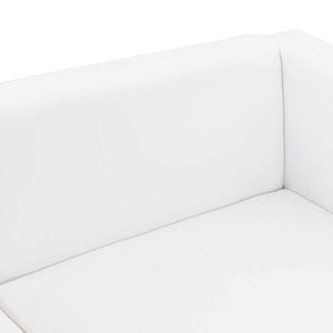 vidaXL 2-Seater Sofa Artificial Leather White