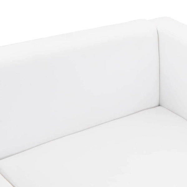 vidaXL 2-Seater Sofa Artificial Leather White