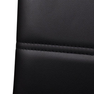 vidaXL Cantilever Chairs 4 pcs Black Faux Leather