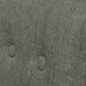 vidaXL Dining Chairs 2 pcs Light Grey Fabric