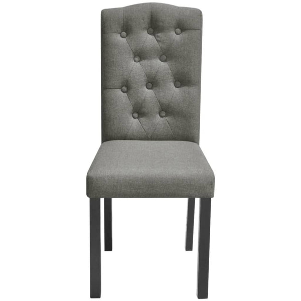 vidaXL Dining Chairs 4 pcs. Grey Fabric