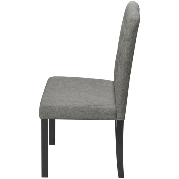 vidaXL Dining Chairs 4 pcs. Grey Fabric