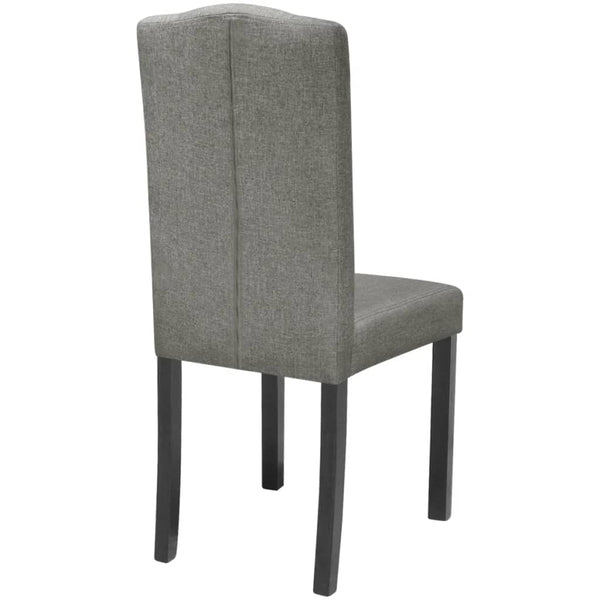 vidaXL Dining Chairs 4 pcs. Grey Fabric