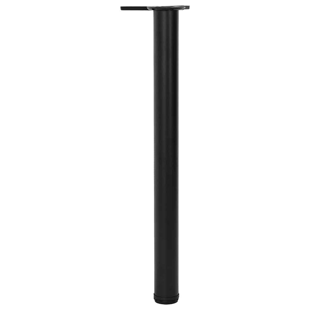 4x Height Adjustable Table Leg Black 710 mm