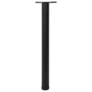 4x Height Adjustable Table Leg Black 710 mm