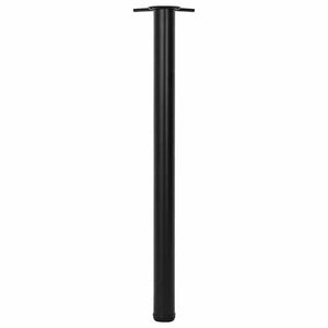 4 height-adjustable table legs black 870 mm