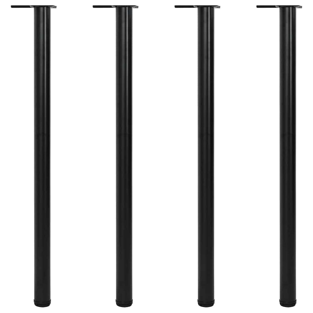 4 height-adjustable table legs black 1100 mm