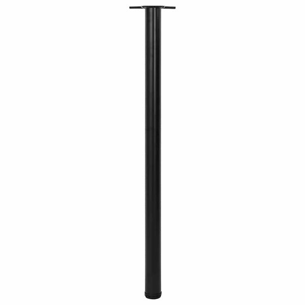 4 height-adjustable table legs black 1100 mm