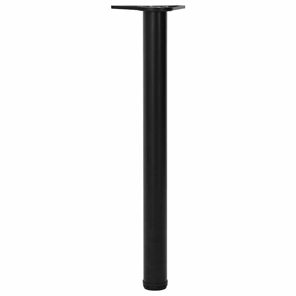 4x Height Adjustable Table Leg Black 710 mm