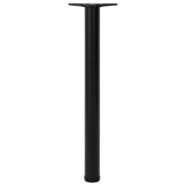 4x Height Adjustable Table Leg Black 710 mm
