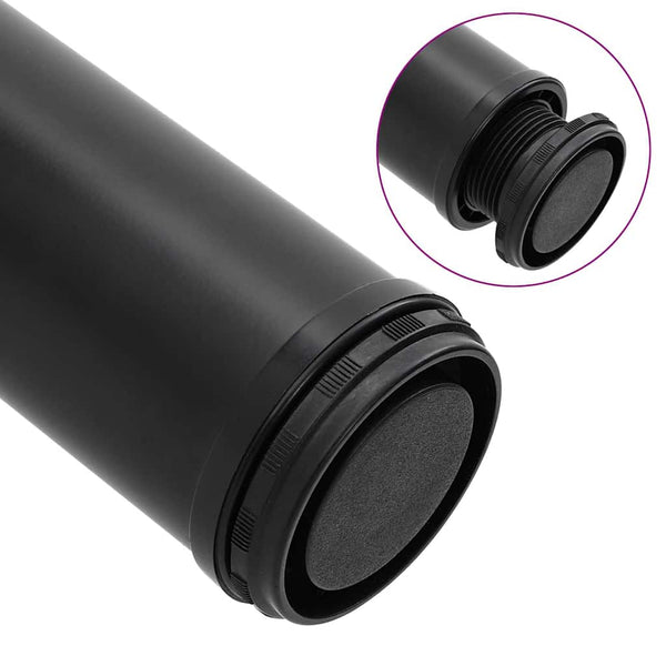 4x Height Adjustable Table Leg Black 710 mm