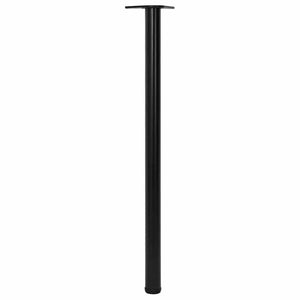 4x Height-Adjustable Table Leg Black 1100 mm