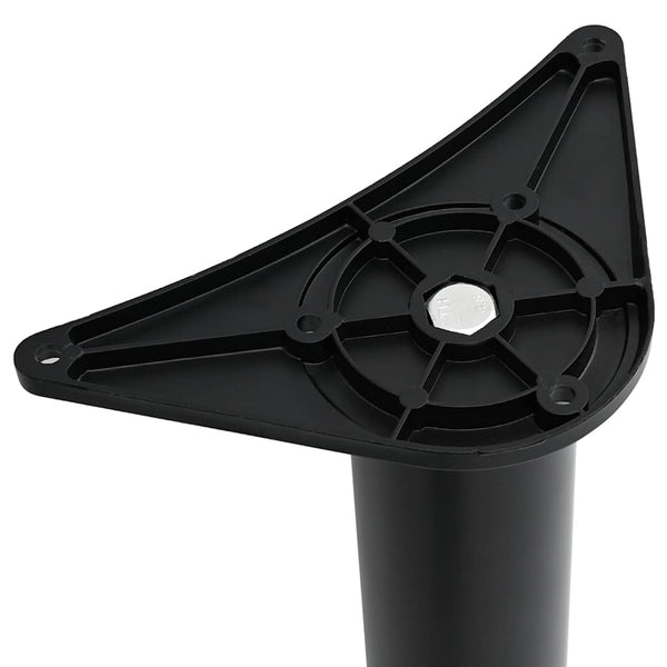 4x Height-Adjustable Table Leg Black 1100 mm